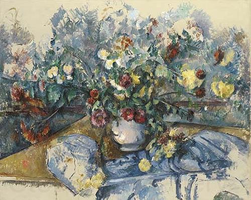 Paul Cezanne Grand bouquet de fleurs Norge oil painting art